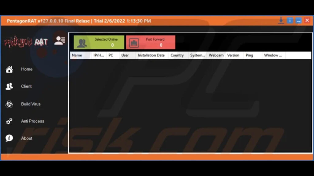 pentagon remote administration trojan